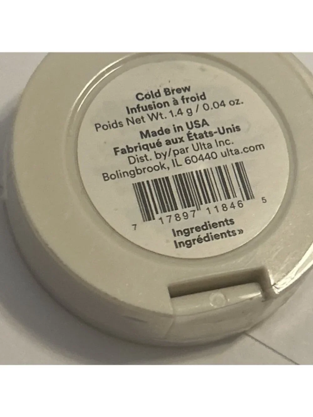ULTA Eye Shadow COLD BREW  matte pressed powder 0.04 oz  Rare Vintage Sealed New